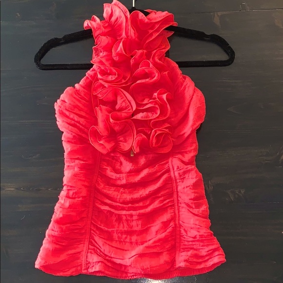 🌺Moon River 🌺Coral Halter Top, Size Small🌺 - Picture 4 of 5